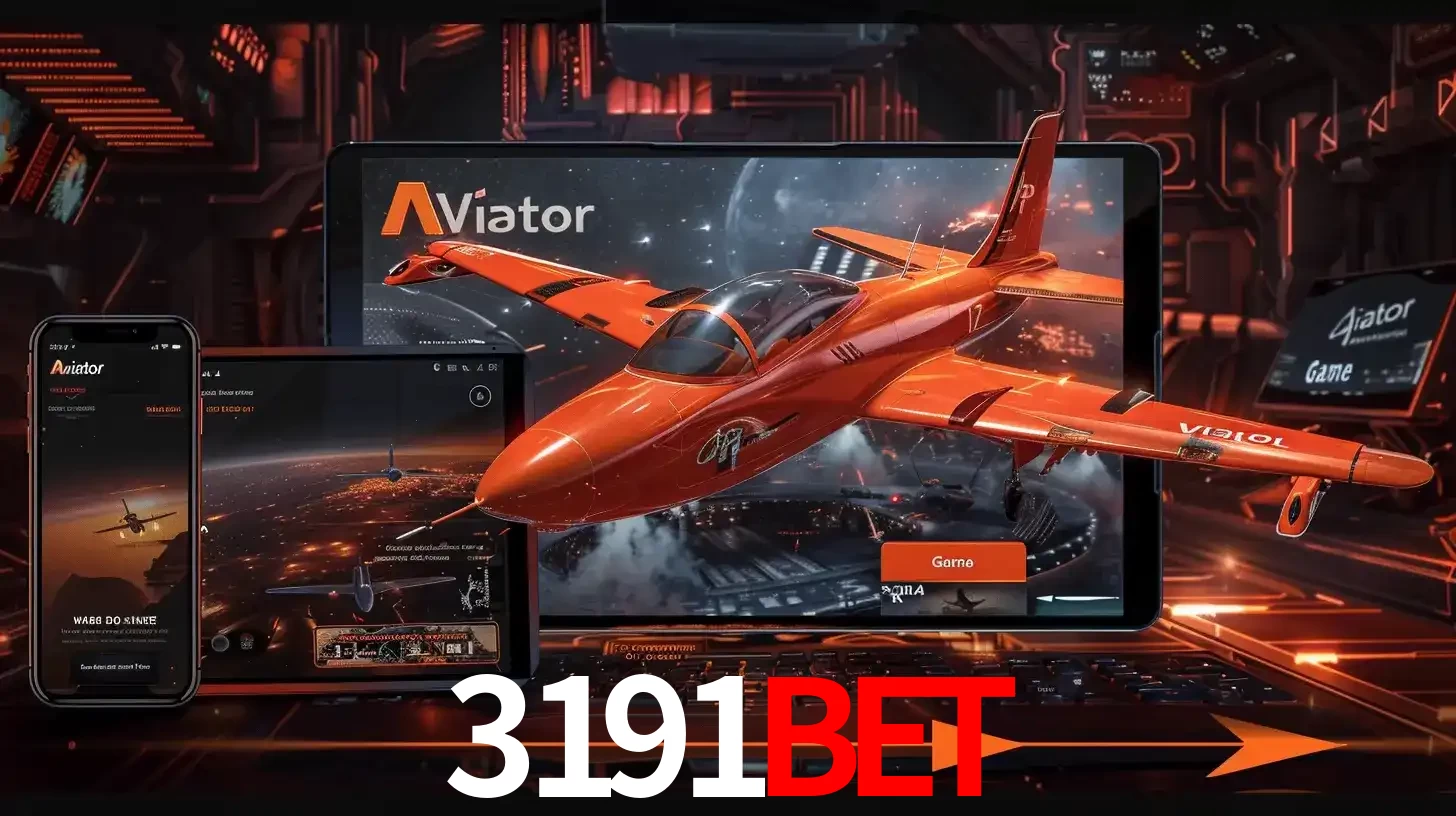 Apresentação tecnológica do jogo Aviator com um avião saindo da tela de um tablet, demonstrando a experiência imersiva em múltiplos dispositivos no 3191bet.